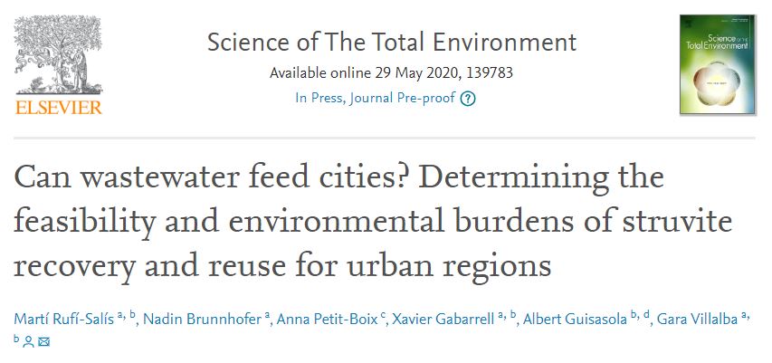 Publication in Science of The Total Environment - URBAG